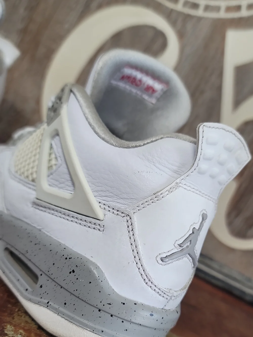 Nike Air Jordan 4 Retro 'White Oreo' Wmns 5.5 Good Condition, Fast Shipping.